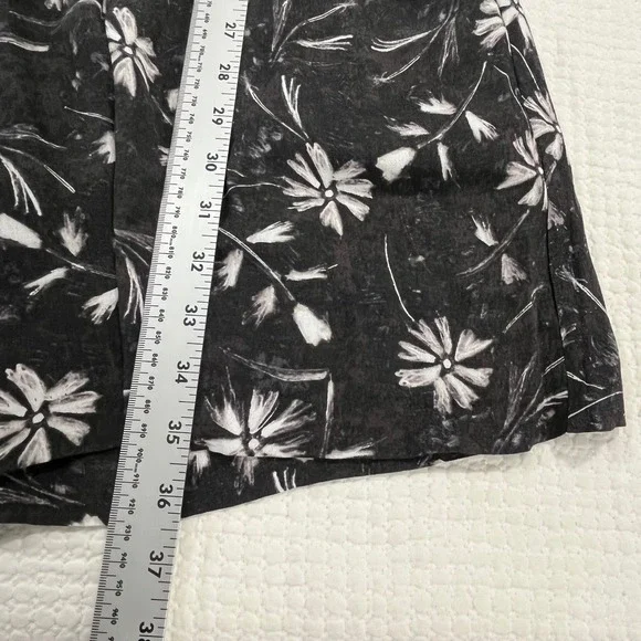 Garnet Hill Summer Dress Floral V-Neck Mini Dress Pockets boho chic coastal - Picture 6 of 6